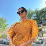 Roshni Chopra Instagram - Pinch me .. I woke up in Cannes 👀🌻🌞💛✨ Wearing @vaishalisstudio Cannes, France - French Riviera