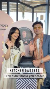 Roshni Chopra Instagram - Ad | If you could add one of these MasterPRO by @bergnerindia appliances to your kitchen, which would it be?  @vikaskhannagroup recommended, I’m blown away by ALL!

1. The Dual Air Fryer - A game changer with POWERDUO  TECHNOLOGY and 2 independent cooking zones. It cooks 2 different foods simultaneously, in different ways keeping their flavour intact and finishing at the same time!

2. Smokeless Grill - which offers the flavors of an outdoor barbecue and the speed and versatility of an air fryer, all in one easy-to-use, clean, safe and smoke-free tabletop appliance. Grills, bakes, fries without oil, dehydrates, roasts... and has 5 functions in a single food processor.

3. Fry Cook - the ultimate kitchen appliance, which works for ALL TYPES OF COOKING, has 17 presets & can air fry, bake, roast, pressure cook, slow cook, and much more ✨

Let me know in the comments 👇

#Bergner #BergnerIndia #DualAirFryer #SmokelessGrill #Frycook
#Masterpro
#rorecipes #kitchen #kitcheninnovations #vikaskhanna
