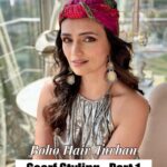 Roshni Chopra Instagram - New series 🤩 save & try this super easy boho summer hairstyle its calling you 🦋✨ #bohohair #scarfstyle #summerhair #hairstyles #rostyle #robeauty