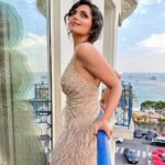 Roshni Chopra Instagram - Look Ma - I’m living the dream ✨ In @simacouture_paris And 👠@enricocuini for the world premiere of AGRA ❤️ @festivaldecannes #cannes Hotel Martinez