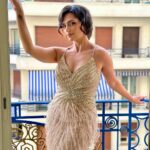 Roshni Chopra Instagram - Look Ma - I’m living the dream ✨ In @simacouture_paris And 👠@enricocuini for the world premiere of AGRA ❤️ @festivaldecannes #cannes Hotel Martinez