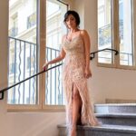 Roshni Chopra Instagram - Look Ma - I’m living the dream ✨ In @simacouture_paris And 👠@enricocuini for the world premiere of AGRA ❤️ @festivaldecannes #cannes Hotel Martinez