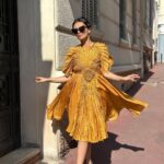 Roshni Chopra Instagram - Pinch me .. I woke up in Cannes 👀🌻🌞💛✨ Wearing @vaishalisstudio Cannes, France - French Riviera