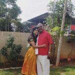 Roshni Prakash Instagram - Yesterday was a day to remember. Got to see dad in Panche and Shailya for the very first time that I can think of and I was completely in awe everytime I saw him. At the same time got to dress up mom and helped her in keeping the house ready for Pooja. Everytime I saw them holding hands or do Pooja, my heart just melted! It felt like I am a grown-up, getting happy just looking at them. Thanking the universe for letting me have these precious people around me. ❤️ P.S : @prajwalbharath missed you the entire time Anna. 🤗 Mysore, Karnataka