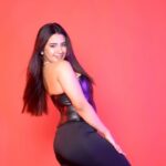 Roshni Walia Instagram - You like what you see ;) . . . . #reels #reel #trending #transition #explore #foryou #corset #black #ootd #potd #explorepage #cute #bollywood #remix #roshniwalia