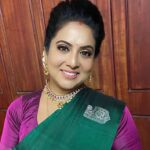 Rupa Sri Instagram - Thank you so much for everyone who made me beautiful at @vijaytelevision award Makeover - @makeover_by_miga Hairdo and drapping - @sharath.hairstylist , @saima_ads_hairstyling_artist Styled - @indu_ig Jwellery - @made_for_hers