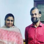 Samyuktha Varma Instagram - Thanku SRC community college government of kerela🙏thanku Guru Sri Kaithapram Vasudevan Namboothiri🙏 for guiding,inspring and answering my questions which even Google failed to answer🙏Thanku Anil sir🙏for giving me the secret on how to practice daily🙏
