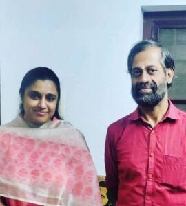 Samyuktha Varma Instagram - Thanku SRC community college government of kerela🙏thanku Guru Sri Kaithapram Vasudevan Namboothiri🙏 for guiding,inspring and answering my questions which even Google failed to answer🙏Thanku Anil sir🙏for giving me the secret on how to practice daily🙏