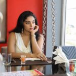 Sanam Shetty Instagram - The only barrier to your success is you. The only key to your success is also you 💙 💙 💙 💙 . . Shot at @canadianpizzaind Photography @vivid_impressions__ Organised by @aura_uma @shaik_lens_photography #tgif #casualstyle #funfriday #eventstyling #coolblue #cowlneck #ivorysatin #prettypastels #pearldrops