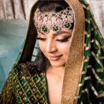 Sanam Shetty Instagram - NOOR 💚 The Arabic Princess collection Transformation of our leading lady @sam.sanam.shetty captured by @rahuldev1177 Mesmerizing in a green ensemble by @naziasyedofficial .. makeover by makeup artist @vijiknr Accessories #bronzemakeoverstudio #latestshoot📷 #noor #newcollection #arabbride #princessstyles #rahuldev #naziasyed #sanamshetty #sanamshettyofficial #bigboss #vijiknrmakeup #bronzemakeoverstudio #fashionphotography #emeraldgreen