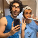 Sanaya Irani Instagram - Mornings be like 😊🪥🪥 Isn’t my wife just the prettiest? ❤️❤️