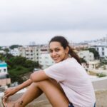 Sanchana Natarajan Instagram - Gloomy day🌥️ With @madras_ponnu 🥰