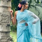 Sanchana Natarajan Instagram - 🦋 Hair @raisedbrowsbybhavani Wearing @razak_creations