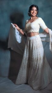 Sanchita Shetty Instagram - Beauty is illumination of your Soul ❤️ 

‘Stay tuned for the divine pictures🫣

Photography captured by : @tales_by_a 📸📸 
Beautiful lehanga from : @naziasyed @naziasyedofficial 
Makeup-hairstyle : @makeup_by_jayanthi

#peace #joy #love 
#sanchita #sanchitashetty #spreadlovepositivity ❤️