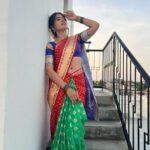 Sanchita Shetty Instagram - Saree love ❤️💚💙 No filter 🤍 The IPhone clicks ❤️‍🔥 #saree #sareelove #sareelover #candid #nofilter #nofilterneeded #eveninglight #sunset #sunsetlover #sunsetphotography #peace #joy #love #sanchita #sanchitashetty #spreadlovepositivity ❤️