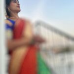 Sanchita Shetty Instagram - Saree love ❤️💚💙 No filter 🤍 The IPhone clicks ❤️‍🔥 #saree #sareelove #sareelover #candid #nofilter #nofilterneeded #eveninglight #sunset #sunsetlover #sunsetphotography #peace #joy #love #sanchita #sanchitashetty #spreadlovepositivity ❤️