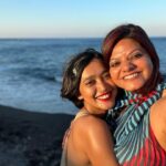 Sayani Gupta Instagram - Missing this bundle of joy & fun! And the other hooligan! @ayeshachauhan let’s plan the next one! #greece #mediterranean #ageansea #blackbeach