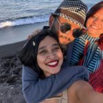 Sayani Gupta Instagram - Missing this bundle of joy & fun! And the other hooligan! @ayeshachauhan let’s plan the next one! #greece #mediterranean #ageansea #blackbeach