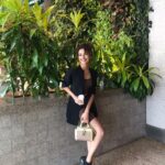 Seerat Kapoor Instagram - Found a nice corner to sip on my ☕️🌴 @guess @the23watts @blingthingstore @styledbyzainabb @artistrybykri