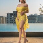 Shama Sikander Instagram - Elegance….⭐️⭐️🌻💛 Wearing:- @zuhairmuradofficial Jewellery:- @argentumbeyou Shoes :- @giuseppezanotti Make up & Hair:- @symone.neilson_mua_hair Photographer:- @deepak_das_photography . . #stylefashion #fashionicon #senorita #outfits #bold #look #redcarpet #actorslife #photoshoot #shamasikander