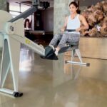 Shilpa Shetty Instagram - Row Row Roarrrrr your machine🚣‍♀️ Gently by the sea🌊 Merrily Merrily Merrily Merrily 😍 Life is about being HEALTHYYYYYYYY💪🎶🎵🎤💪 Some days are slow, but you have to keep rowing! It actually is a full-body workout. You use your lower body muscles to propel your body back and your upper body muscles to row. The best part is all the major muscles worked in every stroke: * Quadriceps * Calves * Glutes * Chest * Back * Arms * Abs Rowing not only builds power, but also strengthens and tones your muscles. We It is an excellent cardiovascular exercise that helps in fat loss .Being low impact, it does not put any added stress on the joints. Have you tried this exercise before? What was your experience like, let me know in the comments below💪 @simplesoulfulapp @yashmeenchauhan #SwasthRahoMastRaho #MondayMotivation #FitIndiaMovement #SimpleSoulful #SSApp #FitIndia #rowing #fitness #reels