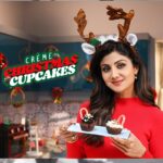 Shilpa Shetty Instagram - Christmas is around the corner and it’s time to indulge in some lip-smackin’ desserts. So, today I’m making the Crème Christmas Cupcakes, which are not just deliciously colourful but also completely healthy and gluten-free. Treat to yourself to these yummy cupcakes and don't forget to enjoy your very own #SundayBinge, this Christmas🧑‍🎄✨🤪🎄🧁 #TastyThursday #SwasthRahoMastRaho #ChristmasSpecial #CremeChristmasCupcakes #desserts #holidays #DecemberSpecial