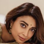 Shriya Saran Instagram - Thank you @sithara_kudige for creating these beautiful outfits . Love your sarees and absolutely love your blouses . They are perfect Thank you @arunprasath_photography for taking time out and shooting these pictures . Make up @mukeshpatilmakeup Hair @priyanka_sherkar1 For @kabzaamovieofficial promotions @kabzaamovieofficial releasing on the 17 th of March