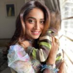 Shriya Saran Instagram - Pure love ❤️ Absolutely love this dress by @gauriandnainika Wore it twice this week already. Im going to recycle my clothes this year Shot by @andreikoscheev Makeup @mukeshpatilmakeup Hair @priyanka_sherkar1 Outfit @gauriandnainika