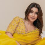 Shriya Saran Instagram - @kabzaamovieofficial @rchandrumovies Photographer @arunprasath_photography Make up @praveenmakeup Hair @priyanka_sherkar1 Outfit @sithara_kudige