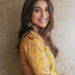 Shriya Saran Instagram - Thank you @sithara_kudige for this stunning yellow saree. I absolutely love it . Thank you @praveenmakeup @priyanka_sherkar1 for hair make up Thank you @arunprasath_photography for pictures. Thank you @rchandrumovies for making me part of @kabzaamovieofficial