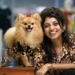 Shruthi Rajanikanth Instagram - ✨Happy Birthday cappuccino✨️ Beautiful @shruthi_rajanikanth & cute @cappuccino9july22 In @aimas_designz Fabric : Cotton Animal Print ✨️ Kochi, India