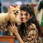 Shruthi Rajanikanth Instagram - ✨Happy Birthday cappuccino✨️ Beautiful @shruthi_rajanikanth & cute @cappuccino9july22 In @aimas_designz Fabric : Cotton Animal Print ✨️ Kochi, India