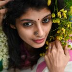 Shruthi Rajanikanth Instagram - Wishing you all a peaceful vishu ✨🌼🌻 📸 @the_______survivor