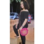 Shubhaavi Choksey Instagram – My bag is my style quotient and my glitter tatoo, my accessory… 
Footwear gifted by @swagsatrangi 
#goadiaries #glitterati #2022