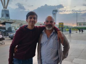 Siddhi Mahajankatti Instagram - • Goodbyes are painful!  For the first time all of us went to drop appa at the airport and it was tough to hold our tears back •
PS: Appa we love you ❤️