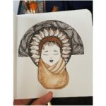 Sija Rose Instagram - *Inspired by a photograph* . Dear Sunflower child 🌻 Create your own sunshine. . #coffee #coffeeart #sketchbook #sunflowerchild #sunshine