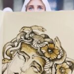 Sija Rose Instagram - Gazing into Medusa's eyes,the modern evil eye! . #coffeeart #scribble #littlesketchbook #medusa