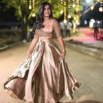 Sivaangi Krishnakumar Instagram - For @behindwoodsofficial gold icons! ❤️ Wearing @rehanabasheerofficial Styling @jayalakshmisundaresan Makeup @arupre_makeup_artist Photo @raghul_raghupathy Retouch @retouch_by_gokul