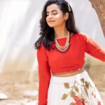 Sivaangi Krishnakumar Instagram - Red edition❤️ Outfit @elegant_fashion_way Hair and makeup @arupre_makeup_artist Photo @raghul_raghupathy Retouch @retouch_by_gokul