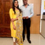 Smruthi Venkat Instagram - And this happened ✨😇 Super happy to have shared screen space with GVM sir😻 Dreams do come true ✨