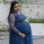 Sneha Sreekumar Instagram - 😍😍 chumma 😄 Mua @makeupbyanil Costume @shanz_design 📷 @randheerkr #reelsvideo❤️ #reelsinstagram #pregnancylife #pregnancyannouncement #9thmonthpregnancy