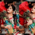 Sneha Sreekumar Instagram - ❤❤❤❤ Vishu special ❤❤ @s.psreekumar 📷 @arun_cheppally Mua @ratheeshnemom Hair @anila.to.aspire Blouse @anuthreadsbridalstudio #vishuspecial #vishu #happyvishu #happylife #marimayam
