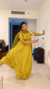 Snehan Instagram - Happy mood 🌸🌿🦋
@kavingarsnekan 

@akira_the_couture__ 👗

#dhanush #dhanushsongs #dhanushfan #dhanushkraja 
#thiruchitrambalam #thiruchitrambalammovie
#nithyamenon