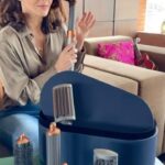 Soha Ali Khan Instagram - I’ve got this work life balance thing all wrapped up with my new friend the #dysonairwrap #gifted #happymothersday @dyson_india