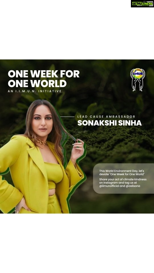 Sonakshi Sinha Instagram - As we mark the 4th anniversary of One Week for One World, we couldn’t have had an absolutely golden conversation with the one who is, as her username suggests, @aslisona! As our lead cause ambassador for #OneWeekForOneWorld, answering questions from students across the country concerning the environment and advising on what we as young India can do to increase our contributions towards preserving Mother Earth, there is no doubt we are on the right path of changing the world and creating on ground impact! This #WorldEnvironmentDay let us amplify our efforts towards environment preservation and conservation by collectively embracing this extended period of commitment to create a lasting impact on our planet’s health and secure a brighter future for generations to come. Because after all, there is no Planet B. Let’s start preserving our planet today, to have the possibility of tomorrow! Together let’s make One Week for One World a powerful force for positive change! Tag @iimunofficial and @aslisona while showcasing your step towards a greener tomorrow🌿 _____ #oneweekforoneword #iimun #explore #explorepage