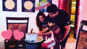 Soundarya Rajinikanth Instagram - ‪1...2...3...4 & just like that ❤️❤️❤️ our baby turns 5 🤗🤗🤗 we celebrate you everyday 😇🙏🏻 god bless you our little angel 👼🏻 Ved papa !!! #HappyBirthdayVed ‬