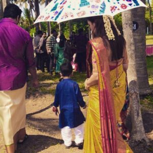 Soundarya Rajinikanth Instagram - ‪Our #Pongal with family in #Sulur 😊😇 #VedVishaganSoundarya #MyFamily 🤗❤️ ‬
