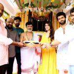 Sreeleela Instagram - ✨A morning full of smiles Started on such a positive note✨ Can’t wait to start shooting With the super chill and sweet @thedeverakonda and @gowtamnaidu garu ✨ @nagavamsi19 #SaiSoujanya @navinnooli @girishgangadharan @sitharaentertainments @fortune4cinemas #SrikaraStudios #VD12