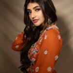 Sreeleela Instagram - Mysterious Curious And anything but serious…. I mean maybe serious about few things ……… Running outta captions why don’t you help me :p . . . . Styled by : @rashmitathapa Wearing : @kastaan_ Jewelry : @karnikajewelshyd Shot by : @nikkhil_bareli