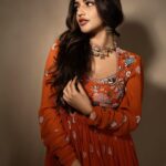 Sreeleela Instagram - Mysterious Curious And anything but serious…. I mean maybe serious about few things ……… Running outta captions why don’t you help me :p . . . . Styled by : @rashmitathapa Wearing : @kastaan_ Jewelry : @karnikajewelshyd Shot by : @nikkhil_bareli